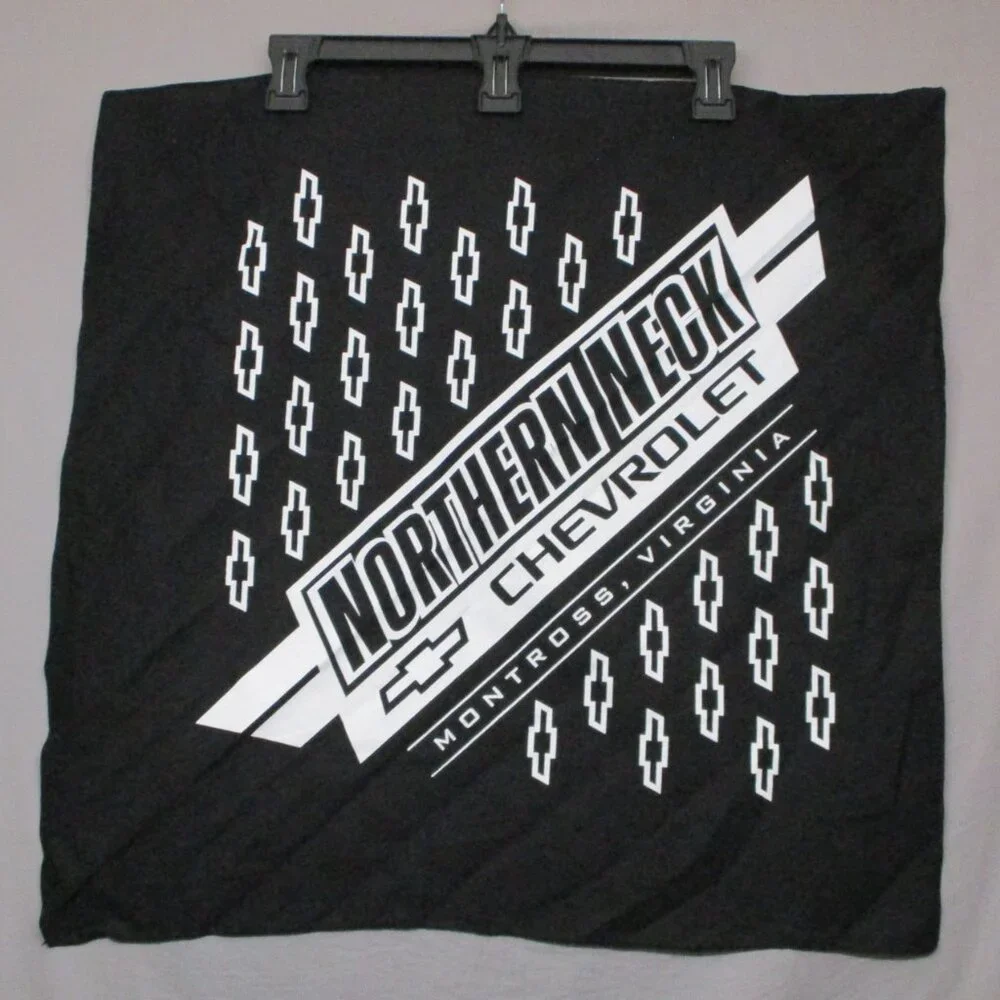 Chevrolet‎ Northern Neck Bandana/Scarf Black & White